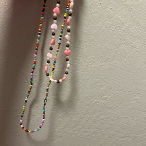 Colorful Beaded Kids Necklace Set